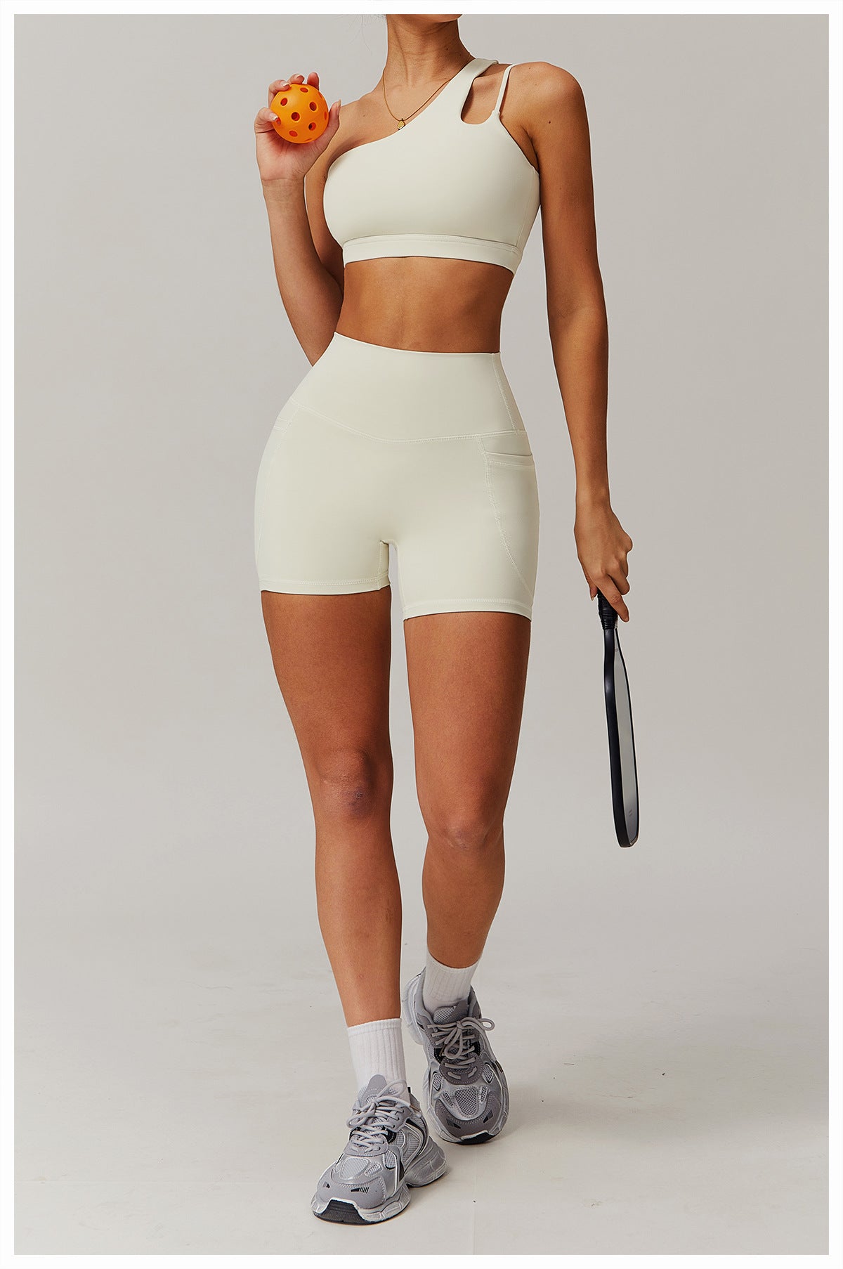 Asymmetrical One-Shoulder Athletic Top