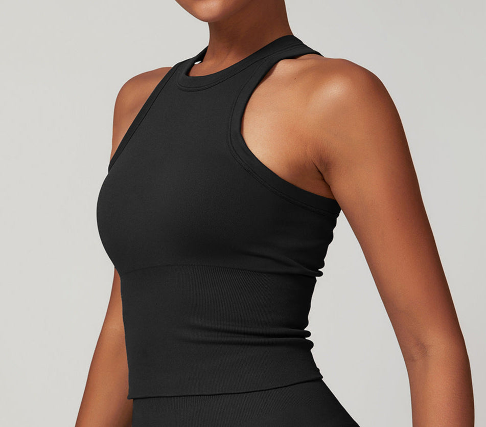 Sleeveless Low Waist Sports Bra Top