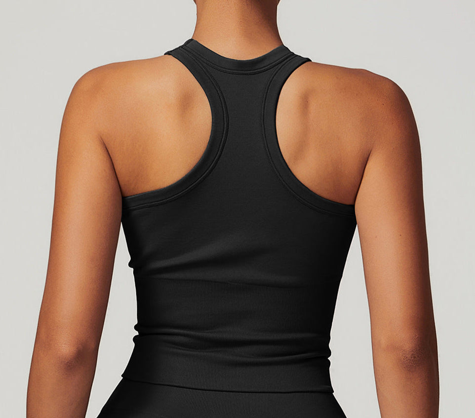 Sleeveless Low Waist Sports Bra Top
