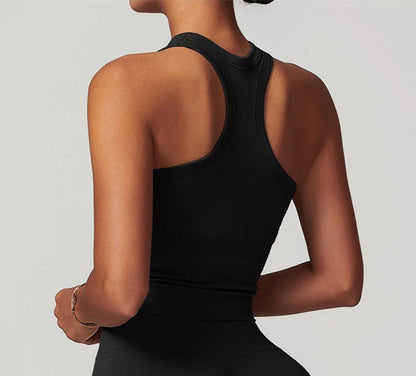 Sleeveless Low Waist Sports Bra Top