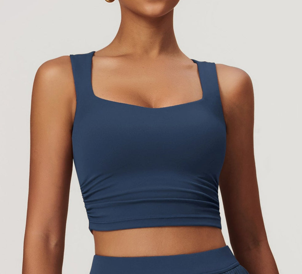 Square Neckline Sports Bra