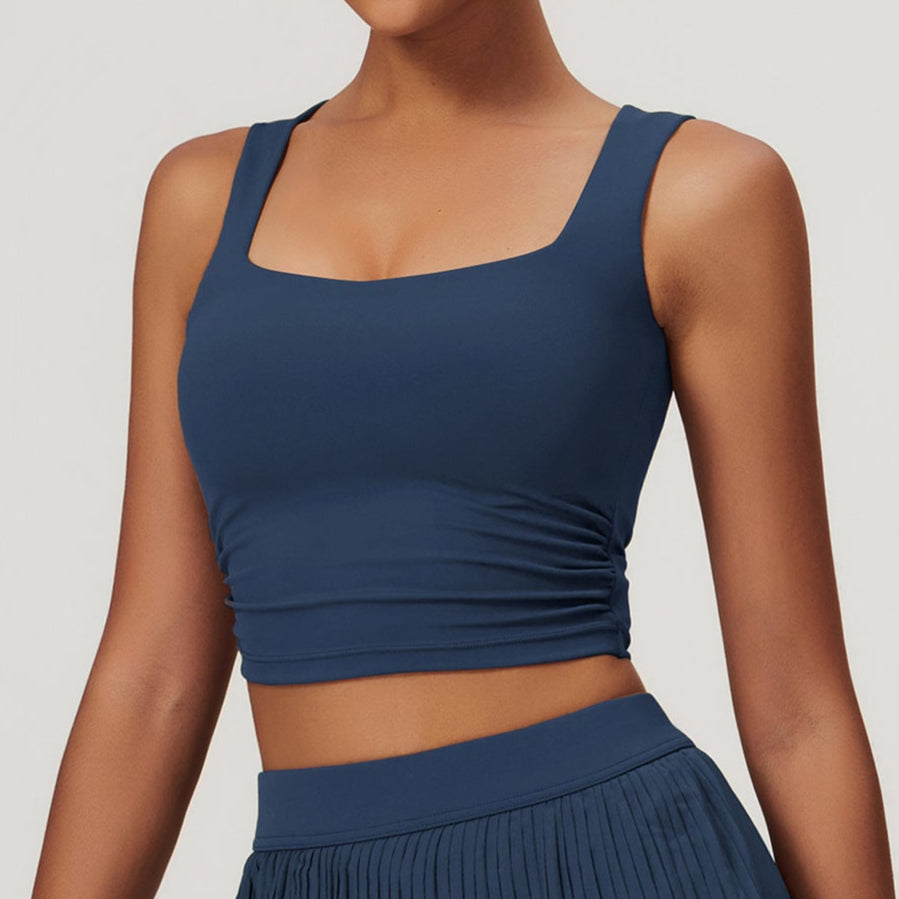 Square Neckline Sports Bra