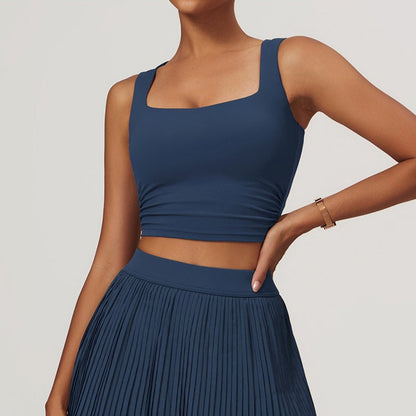 Soutien-gorge de sport à encolure carrée 