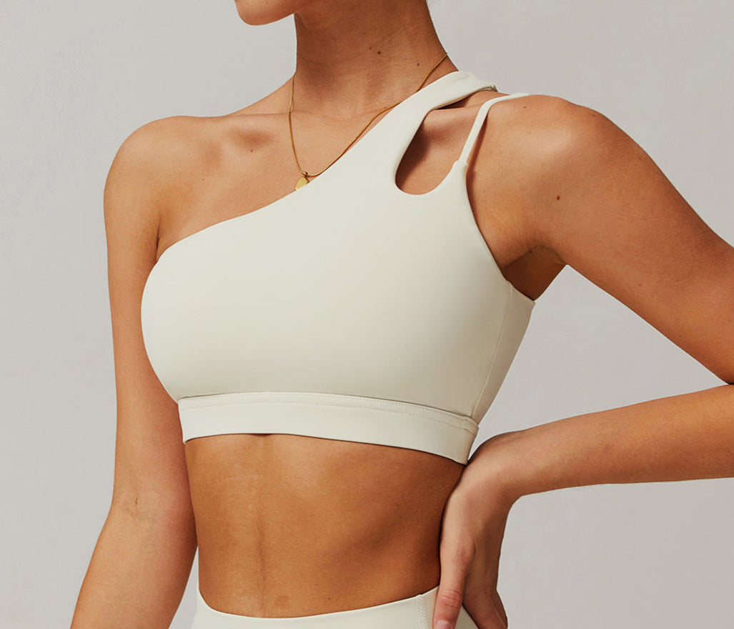 Asymmetrical One-Shoulder Athletic Top