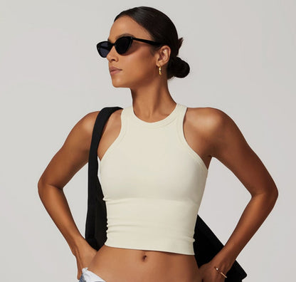 Sleeveless Low Waist Sports Bra Top