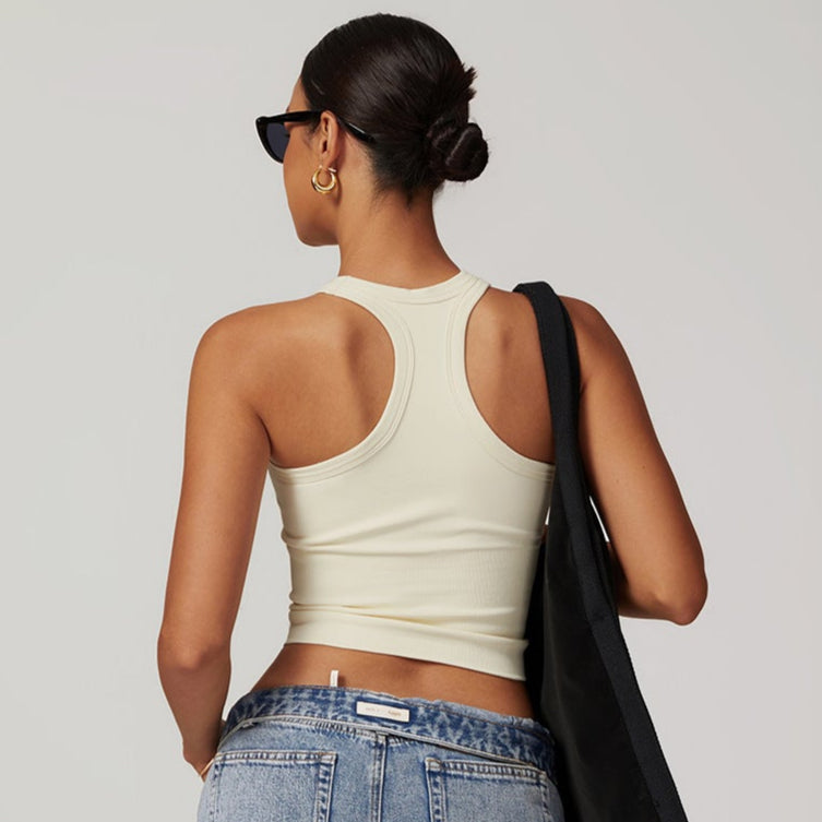 Sleeveless Low Waist Sports Bra Top