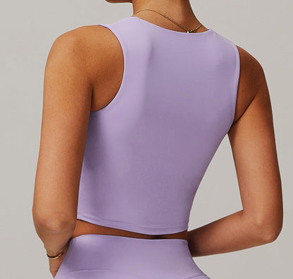 Soutien-gorge de sport à encolure carrée 