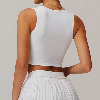 Soutien-gorge de sport à encolure carrée 