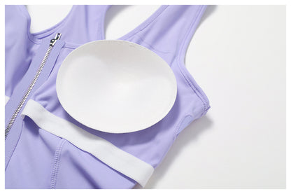 Robe de tennis trapèze zippée